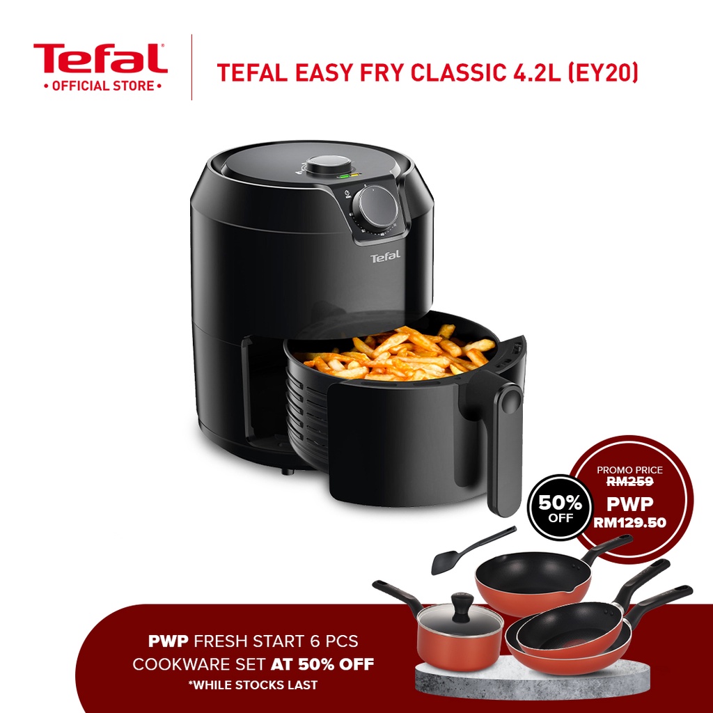 [ONLINE EXCLUSIVE] Tefal Easy Fry Classic Healthy Fryer / Air Fryer (4.2L) EY20