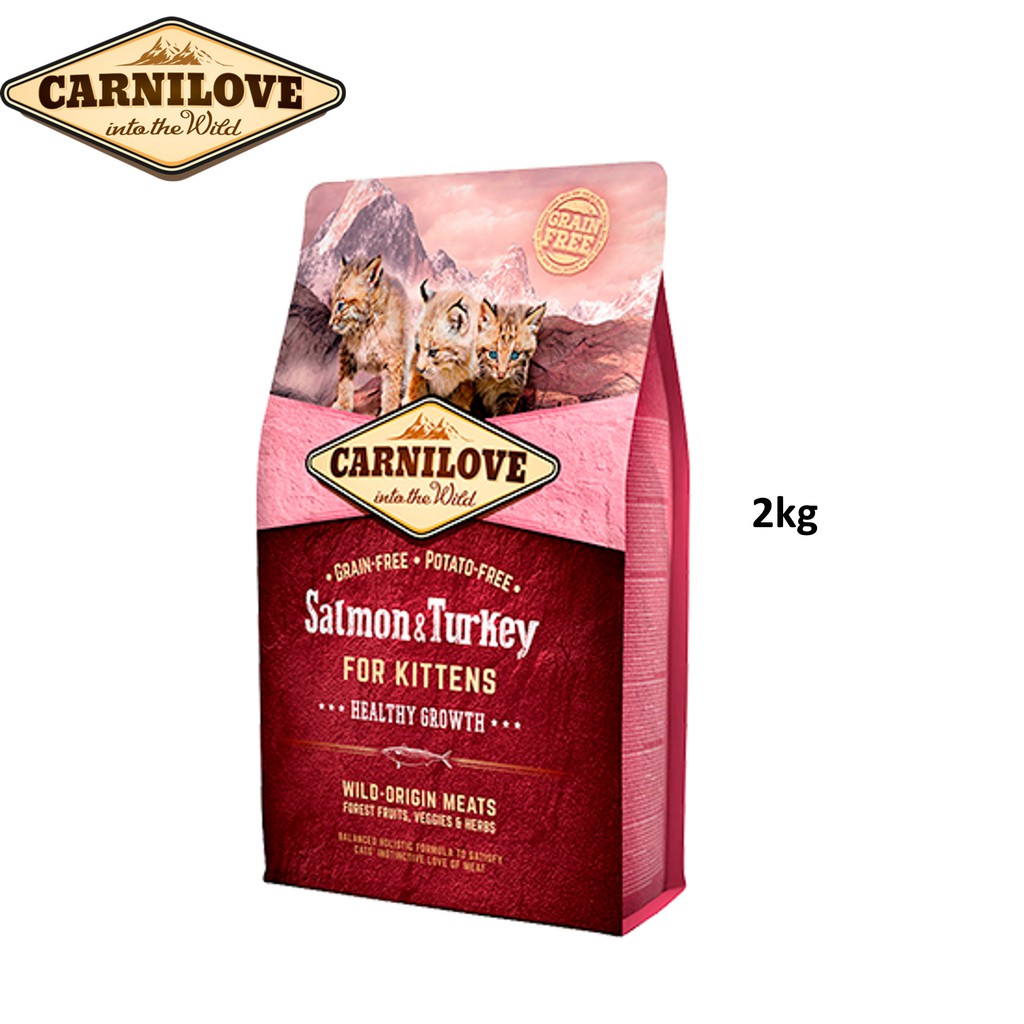 Carnilove Salmon Turkey For Kitten 2kg Shopee Malaysia