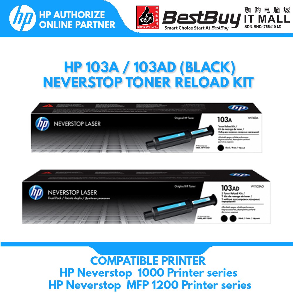 Hp A Ad Black Original Neverstop Laser Toner Cartridge Shopee Malaysia