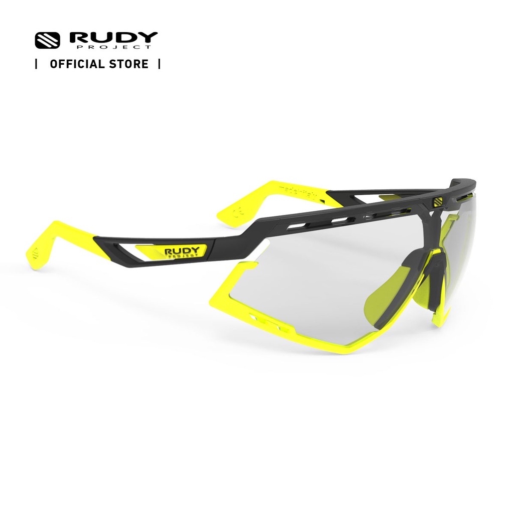 Rudy Project Defender Black Matte/Bumpers Yellow Fluo / ImpactX Photochromic 2 Laser Black Lens