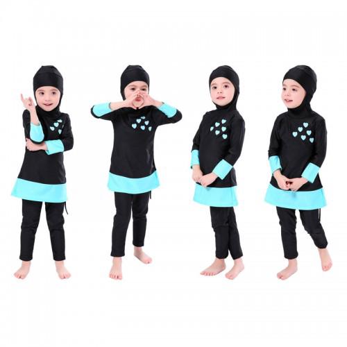 Baju Mandi Muslimah Muslimah Swimwear Realeos Kids Girl Long Sleeve ...