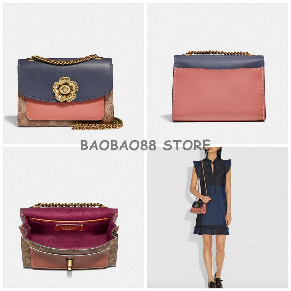 coach parker 18 signature crossbody