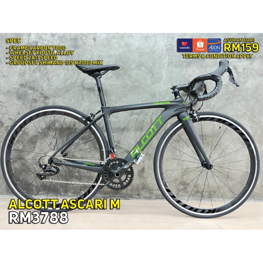 ALCOTT ASCARI M ( SHIMANO 105 GROUPSET MIX -ROADBIKE)