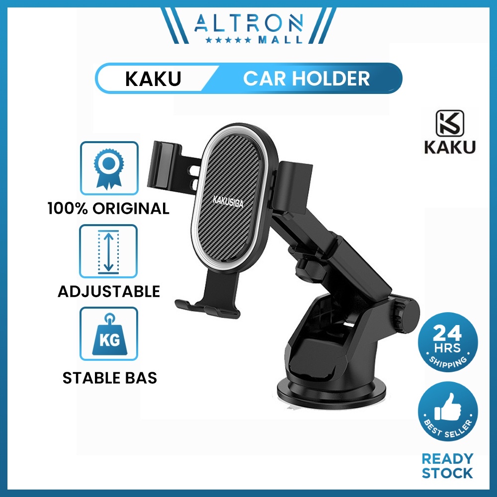 KAKU YUNQI Car Stand Phone Holder 360 Degree Free Rotation Adjust Stable Mount Suction Cup Dashboard Air Vent Smartphone
