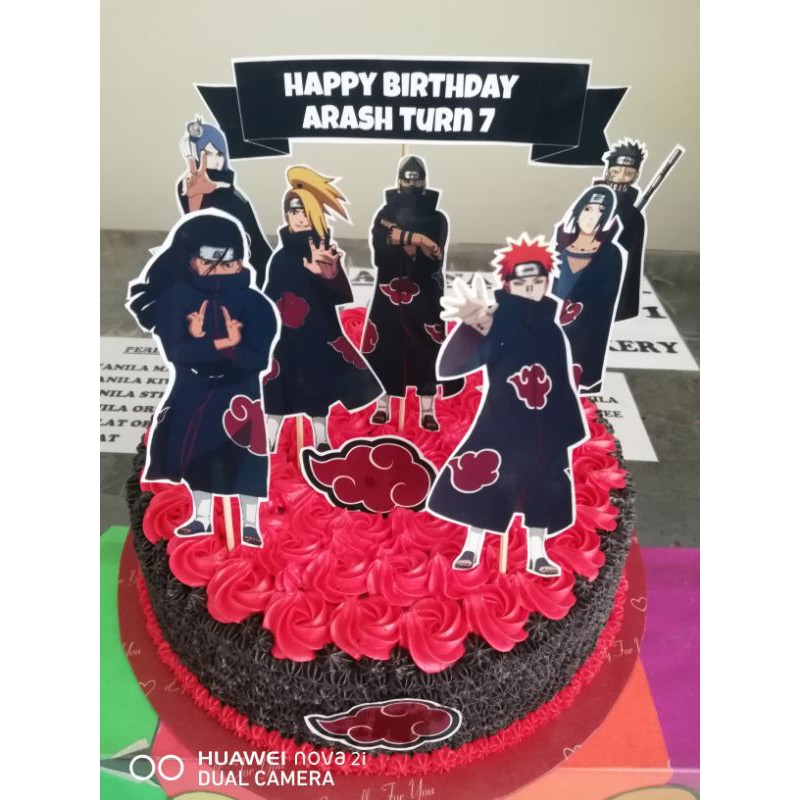 Topper Cake Sasuke Naruto Shopee Malaysia