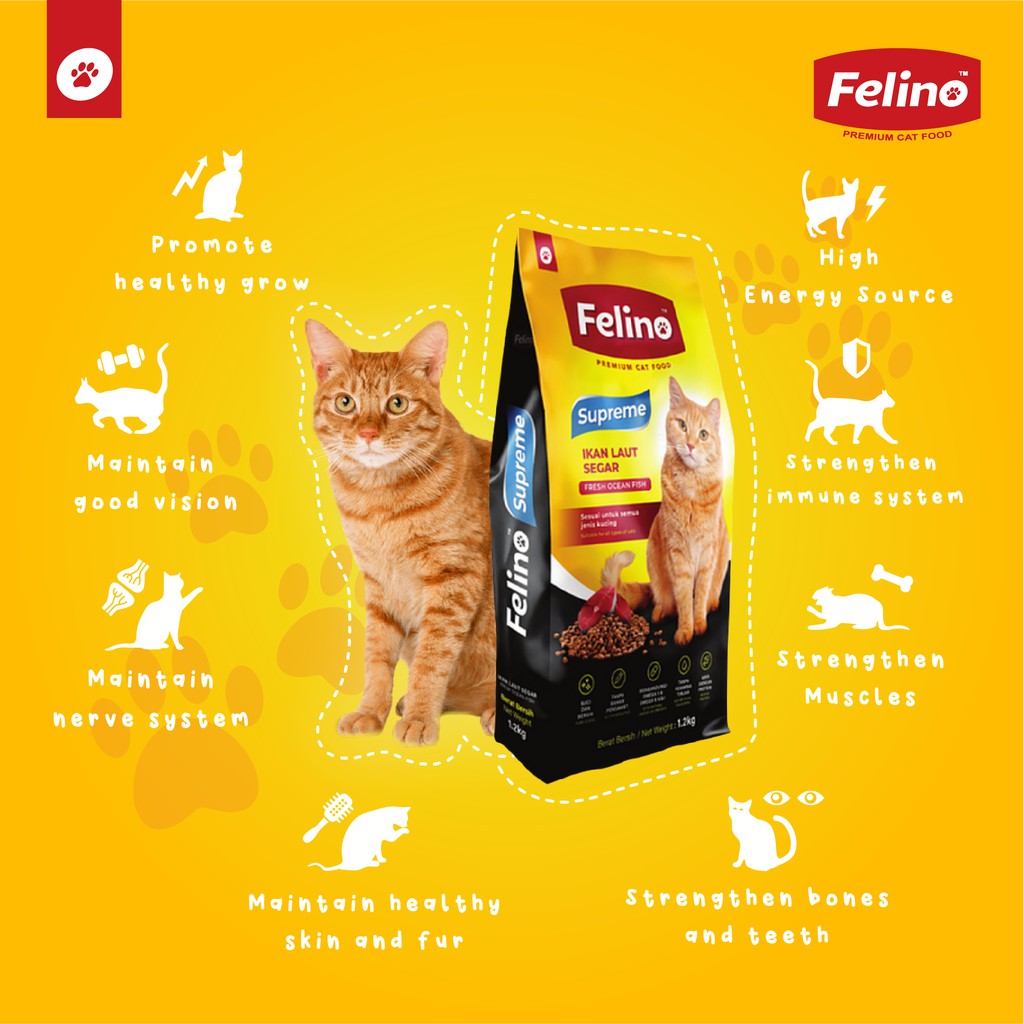 10 Kg Makanan Kucing Premium Berkualiti Berkhasiat FELINO SUPREME 