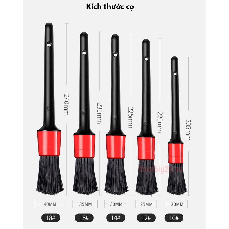Detailed Cleaning Brush Set 5 Piece For Motorcycles And Cars Shopee