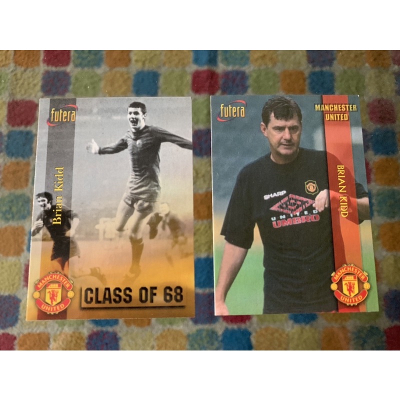 1998 Futera Manchester United Brian Kidd Collectible Cards. Good condition for its vintage age