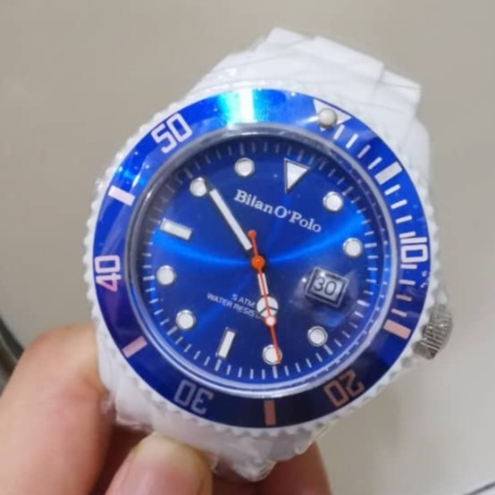 Bilan O Polo Blue Dial White Silicone Band Sporty Quartz Analog Men S Watch Pc G8004p 2 Years Warranty 100 Original Shopee Malaysia