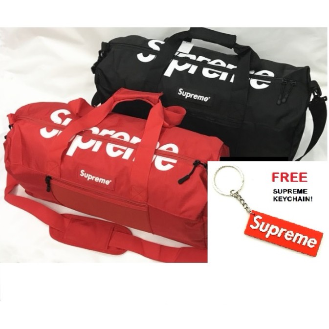 supreme duffle bag ss17 black