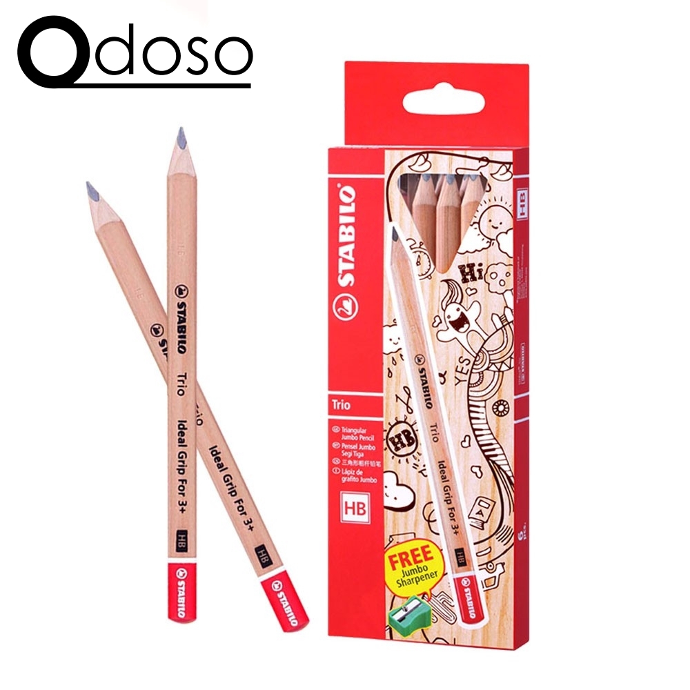 STABILO Trio Ideal Grip For Small Hand Jumbo HB Box Of 6 Pencils