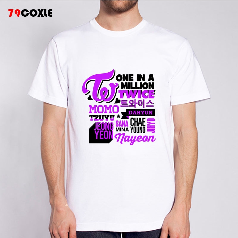 Twice Like Ooh Ahh Likey T Shirt Tshirt Support Suit Fan Group Baju Tees Man Boy Shopee Malaysia