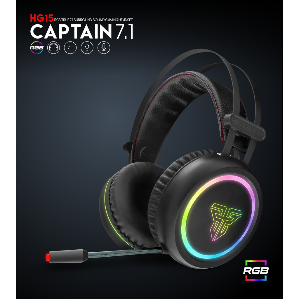 FANTECH HG15 RGB TRUE 7.1 SURROUND GAMING HEADSET | Shopee Malaysia