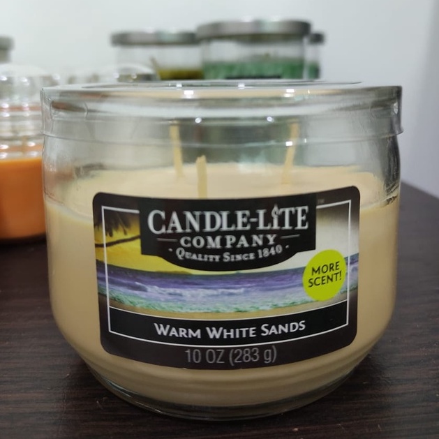 Premium Handmade Warm White Sands Candle 283gr Perfect for Aromatherapy CandleLite Smokeless