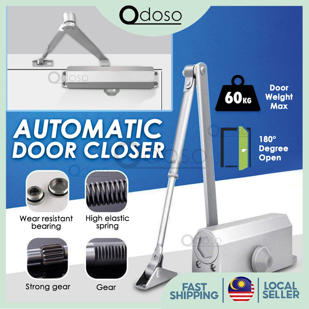 051 Automatic Door Closer Aluminum Fireproof Heavy Duty 2 Speed