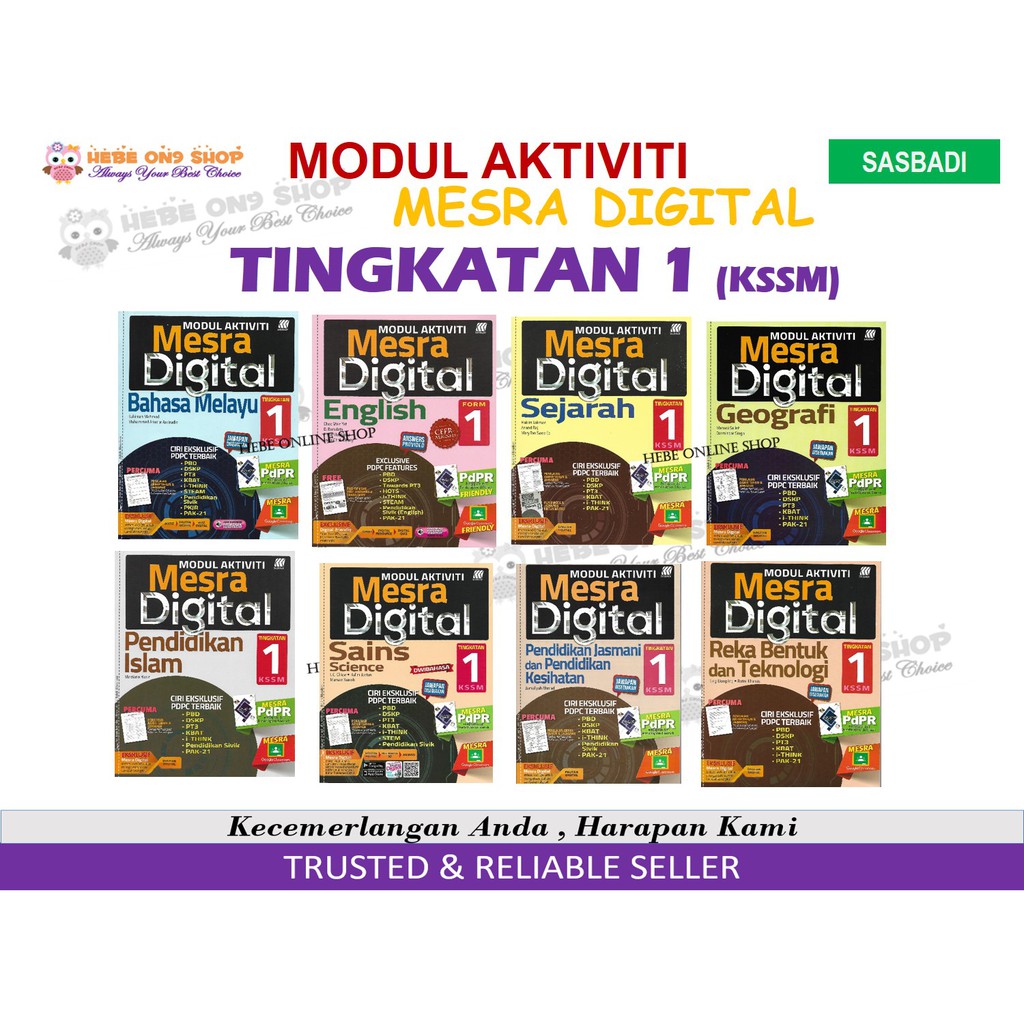 Modul Aktiviti Mesra Digital Tingkatan 1 Kssm 2021 Pt3 Sasbadi Books Shopee Malaysia 