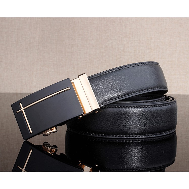 Men&#39;s belt automatic buckle business belt | Shopee Malaysia