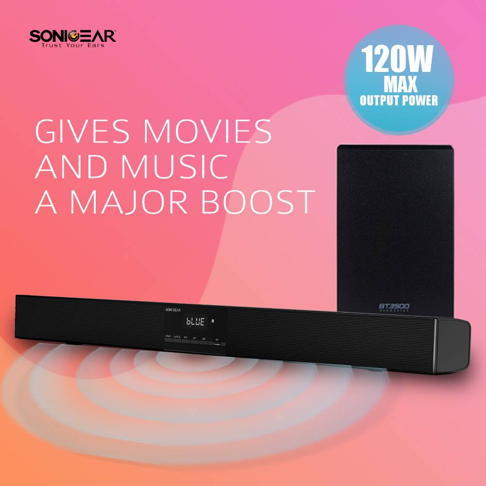 SonicGear SonicBar BT3500 / BT5500 Soundbar and Subwoofer Bluetooth 5