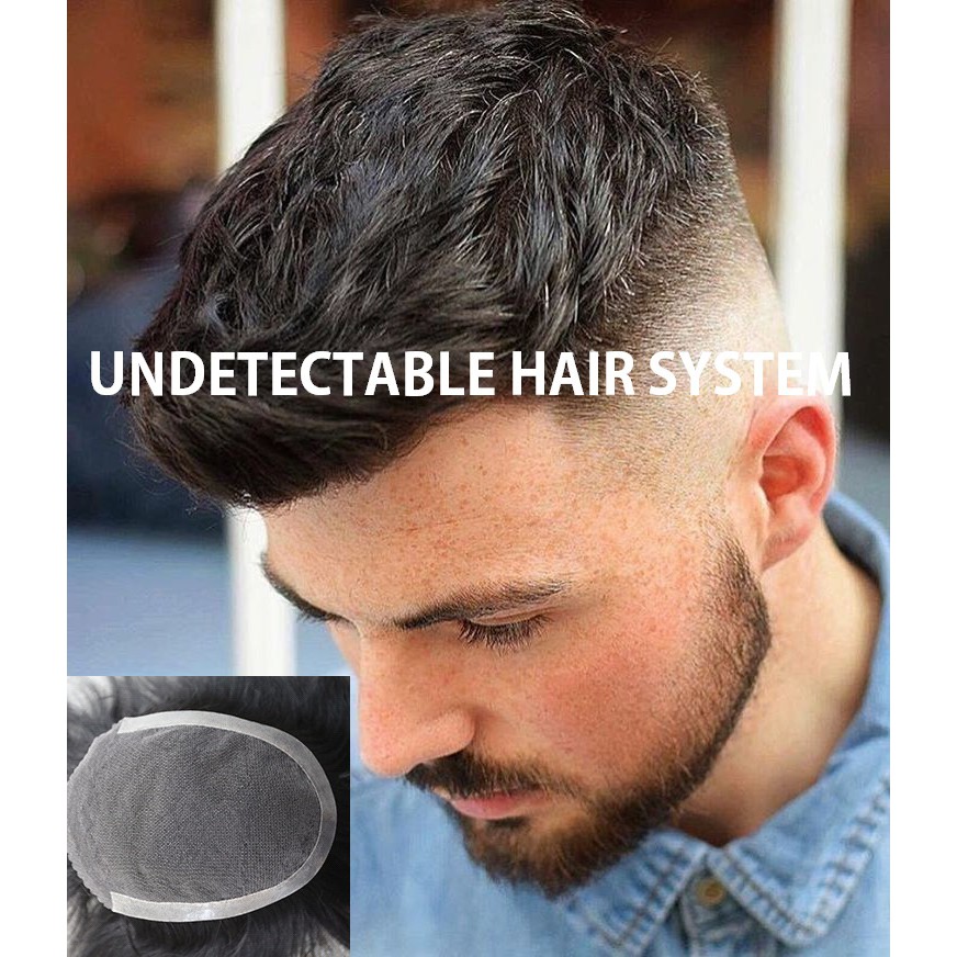 Men Hair System Toupee Wig Hairpiece Shopee Malaysia