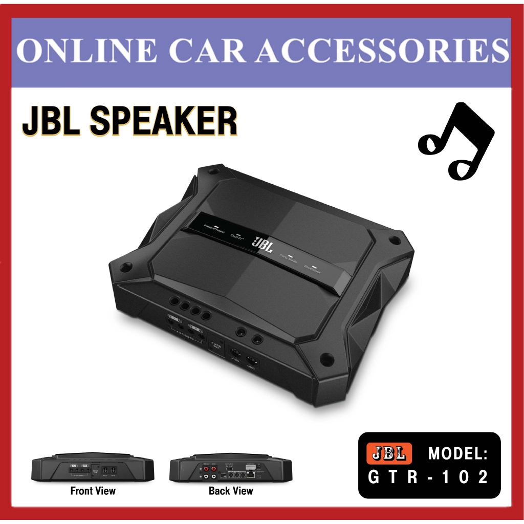 JBL GTR-102 700W Peak 2-Channel High Performance Full Range Car Amplifier