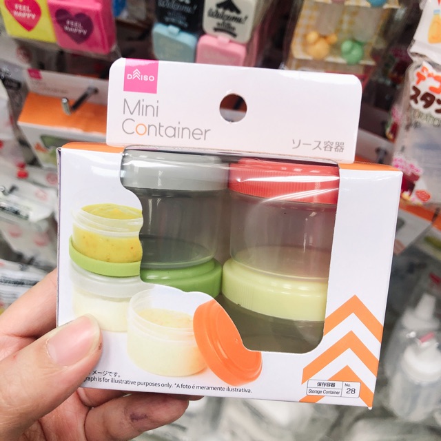 Daiso Mini Container Mini Storage Sauce Bottle Small Case Sauce