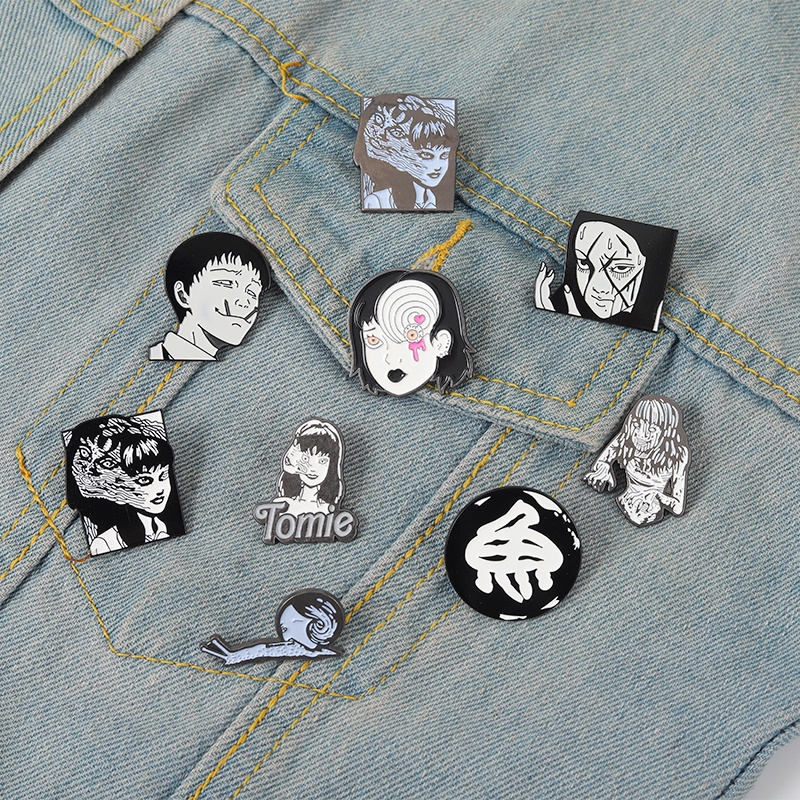 Movie Role Enamel Pin Comics Horror Terror Brooches Hat Bag Clothes Lapel Badges Creative Film Jewelry Gift for Friends