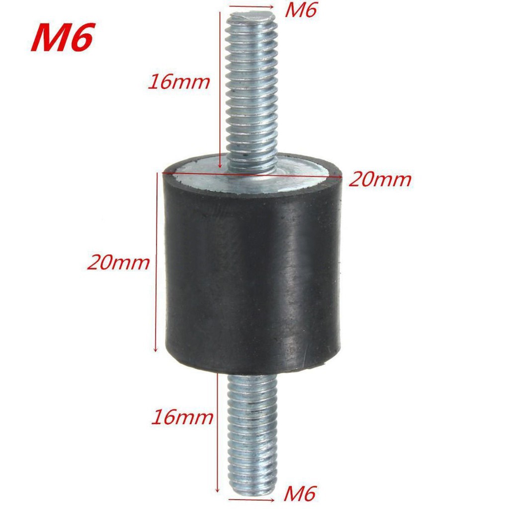 M5 M6 M8 Anti Vibration Rubber Mounts Shock Damper For Air Compressors Pump US 