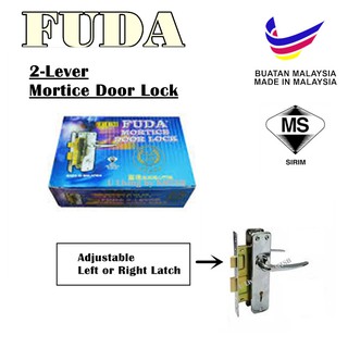  FUDA  2 Lever Mortice Door Lock Kunci  Pintu  Shopee Malaysia