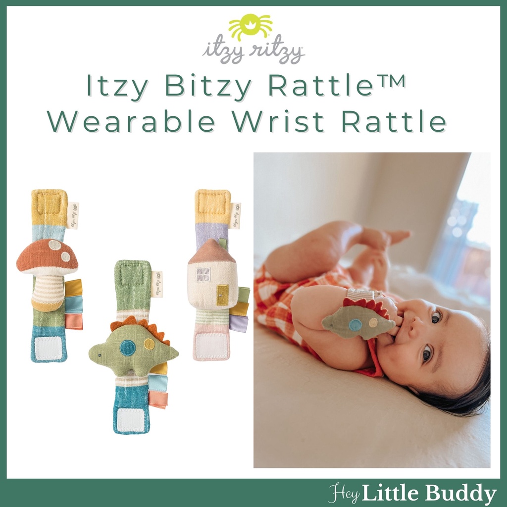 Itzy Ritzy Bitzy Rattle Wearable Wrist Rattle Wrap Baby Toy Hand