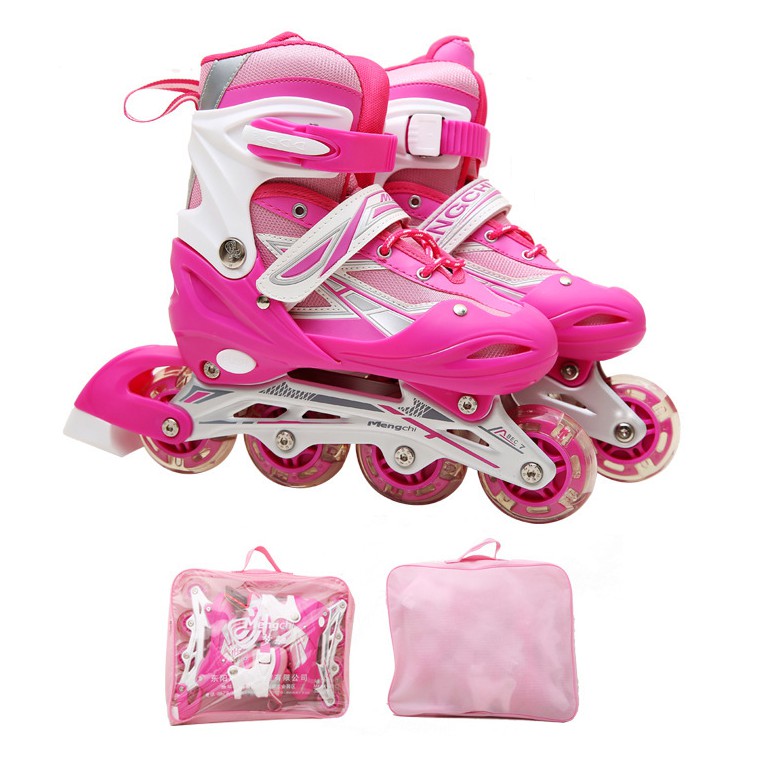 Kids Inline Rollerblades (Pink) | Shopee Malaysia