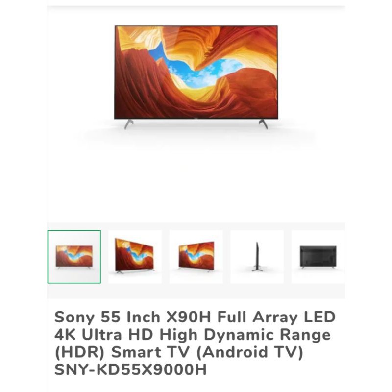 SONY X90Series FULL ARRAY GAMING ANDROID 4K TV Shopee Malaysia