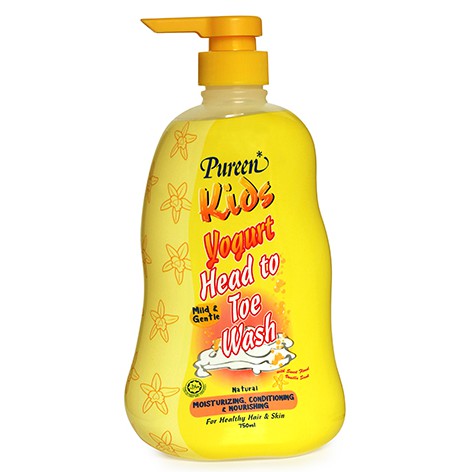 pureen yogurt head toe wash