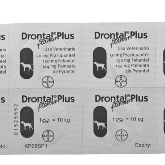 [ DRONTAL ] 1 BIJI UBAT CACING KUCING DEWASA UNTUK 2-4 