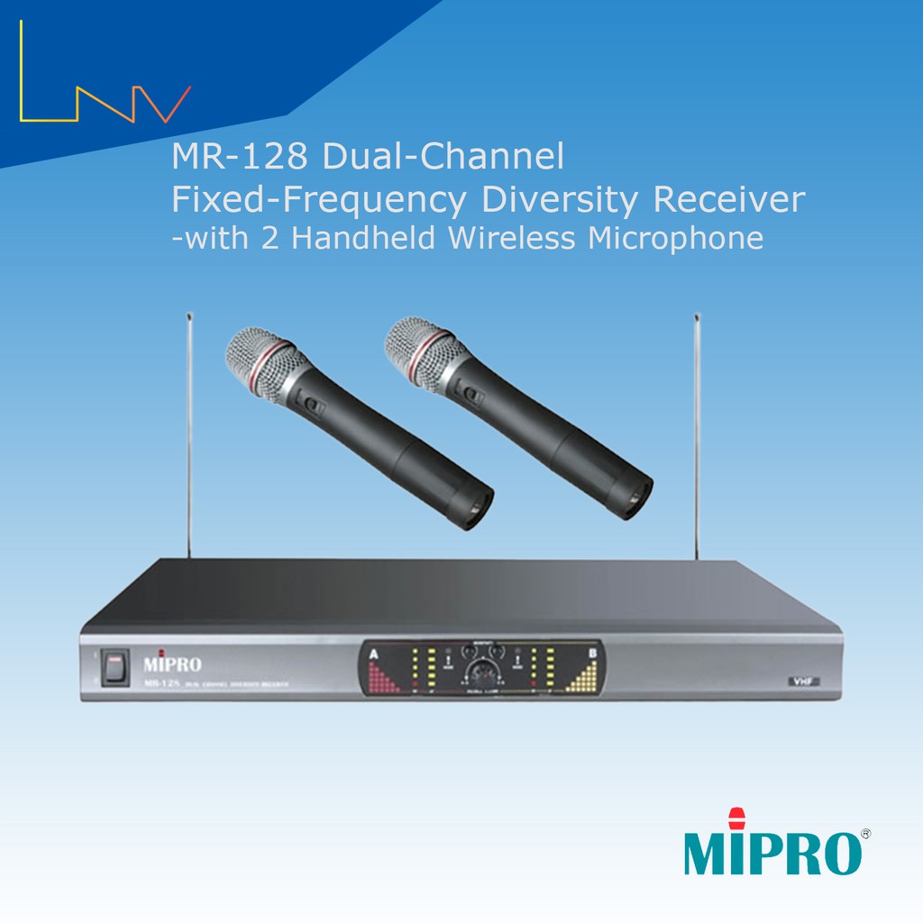 Sarawak Mipro Mr 128 Vhf Wireless Microphone System Shopee Malaysia