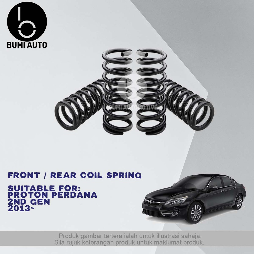 Proton Perdana 1st/2nd Generation Front (Depan) / Rear (Belakang) Coil  Spring, High Quality Coiled Springs