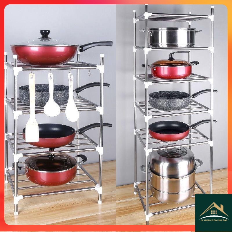 Stainless Steel Kitchen Rack Shelf Prices And Promotions Aug 2021 Shopee Malaysia