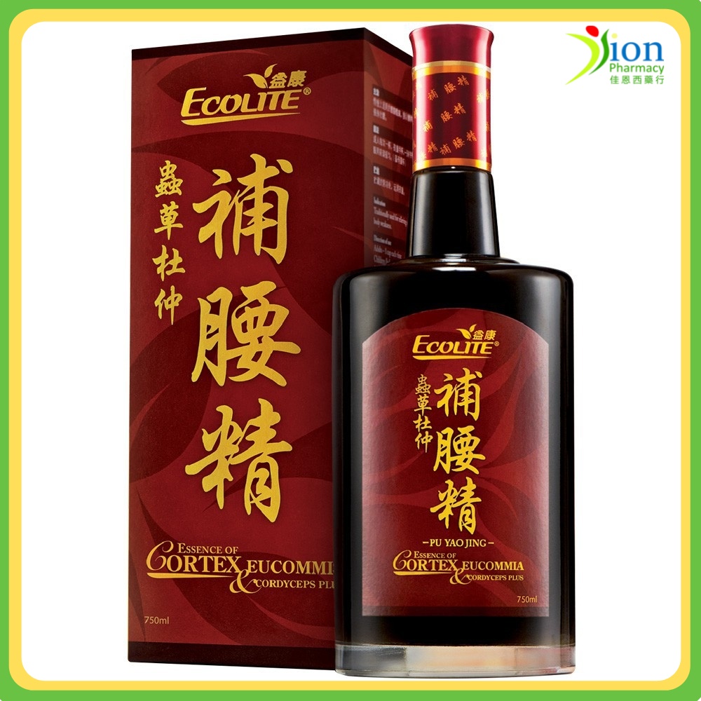 ECOLITE PU YAO JING Essence Of Cortex Eucommia Cordyceps Plus 750ML 