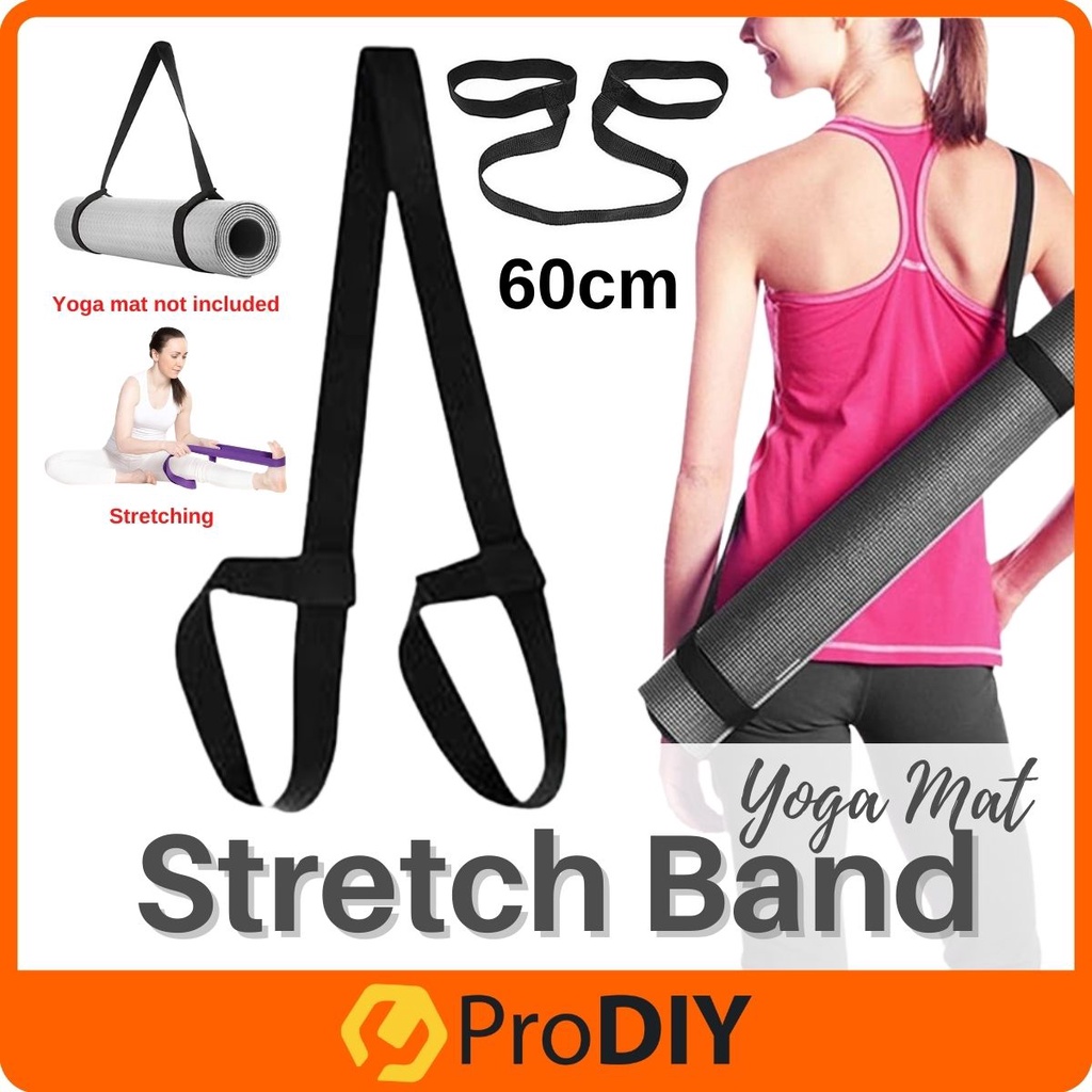 Yoga Mat Nylon Strap Belt Stretchable Exercise Stretch Fitness Elastic Yoga Pad Carry Belt ( BB199 )