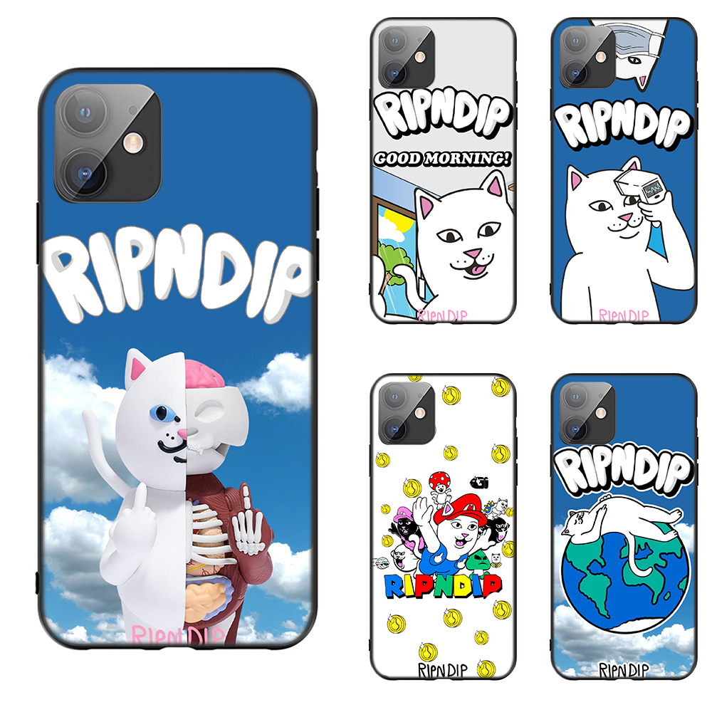 Iphone 12 Mini 11 Pro Max Casing Soft Case 127lq Ripndip Cat Shopee Malaysia