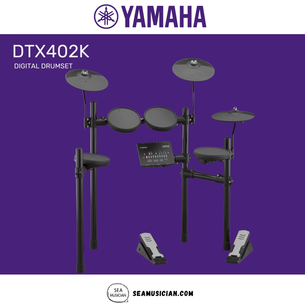 YAMAHA DTX SERIES DTX402K DIGITAL DRUMSET (DTX 402K/ DTX-402K) | Shopee ...