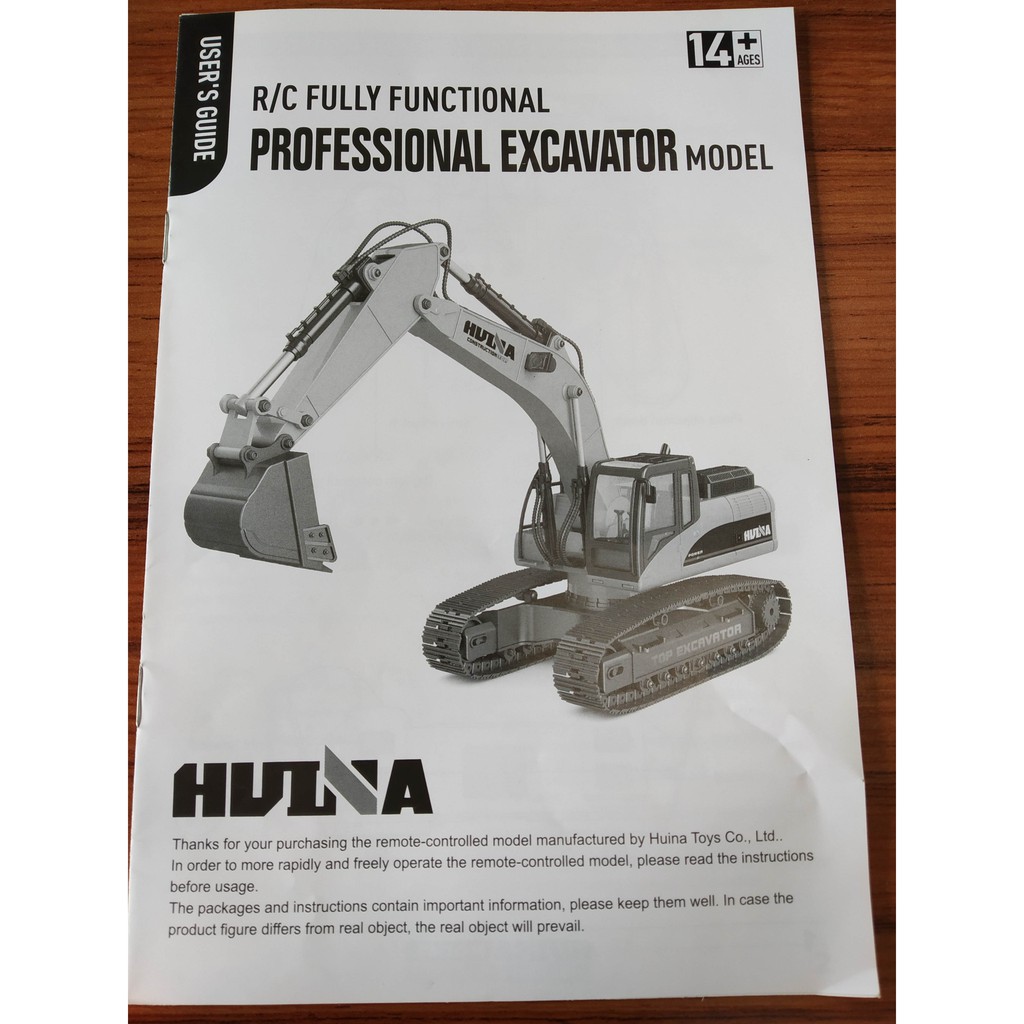 huina excavator manual