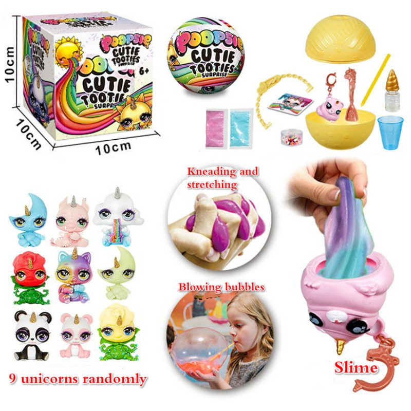 unicorn poop slime doll