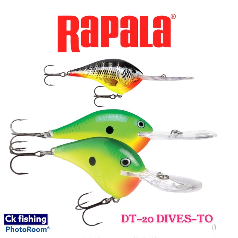 Rapala Dives to 20 DT20 Series Crankbaits 7cm 