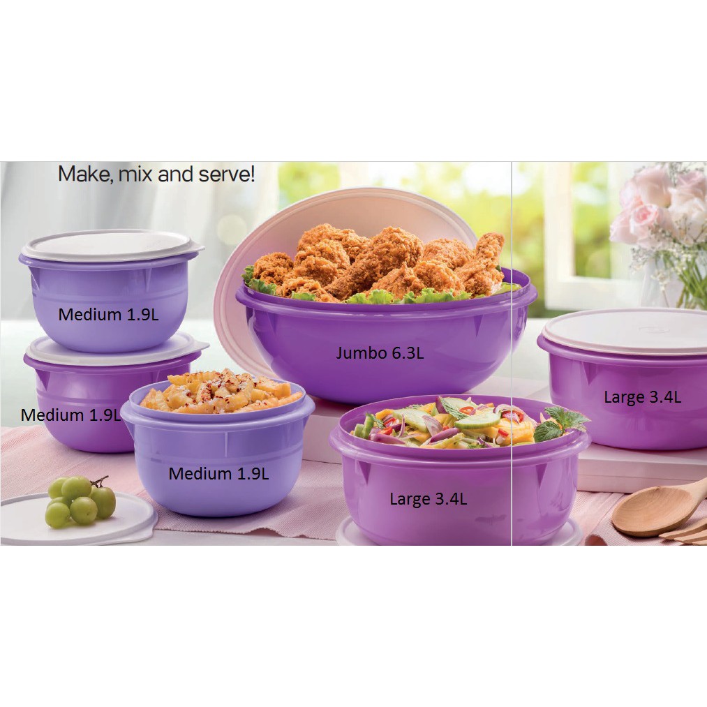 Tupperware Fix N Mix Purple Bowl