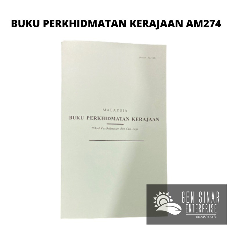 Buku Perkhidmatan Kerajaan Am274 Shopee Malaysia