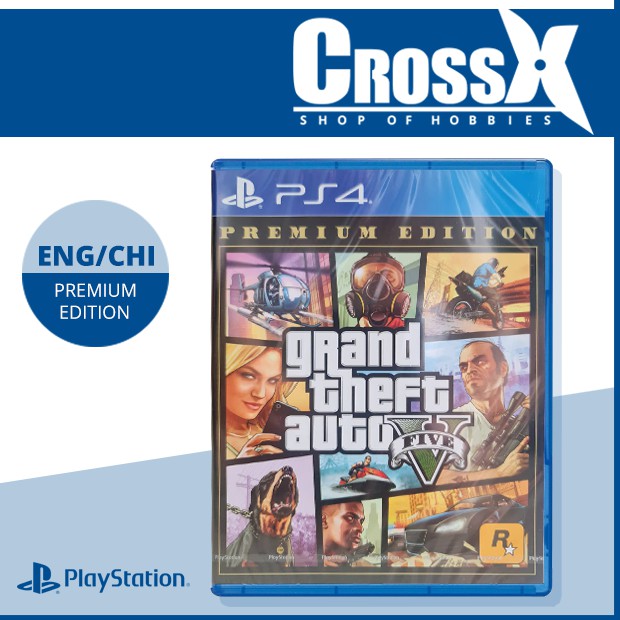 Ps4 Grand Theft Auto 5 Premium Edition Gta 5 Premium 侠盗猎车5 中英版 English Chinese Shopee Malaysia