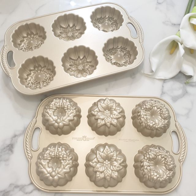 Nordic Ware Holiday Wreath Bundtlette Pan Shopee Malaysia