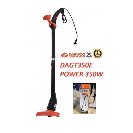 DAEWOO 350W Electric Grass Trimmer DGT350-25 | Grass Cutter | Mini Lawnmower | Mesin Potong Rumput