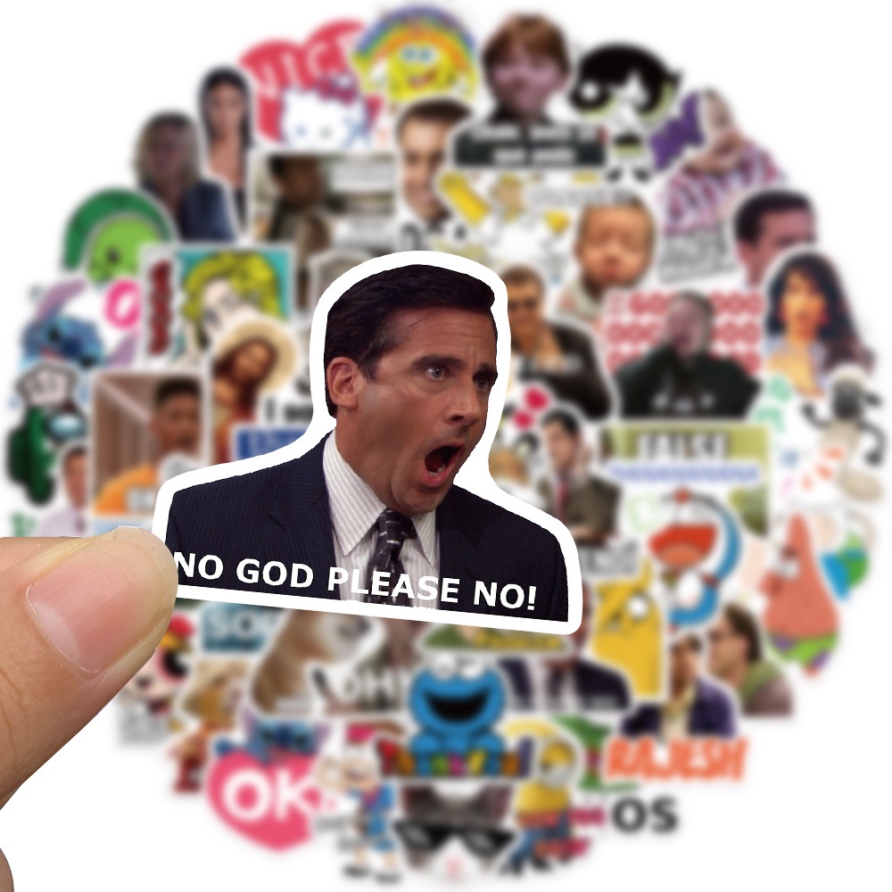 200/150/100/50PCS Funny Meme Waterproof Stickers for  Laptop Phone Case Scrapbooking Decals