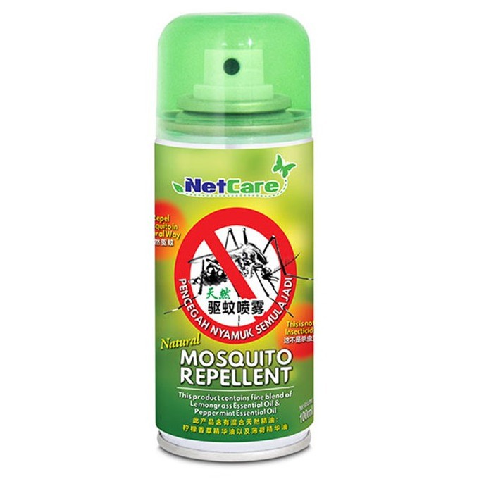 Mosquito Repellent Spray Perangkap Nyamuk Ubat Nyamuk Netcare Natural Mosquito Repellent For Body Spray 100ml Pencegah Shopee Malaysia